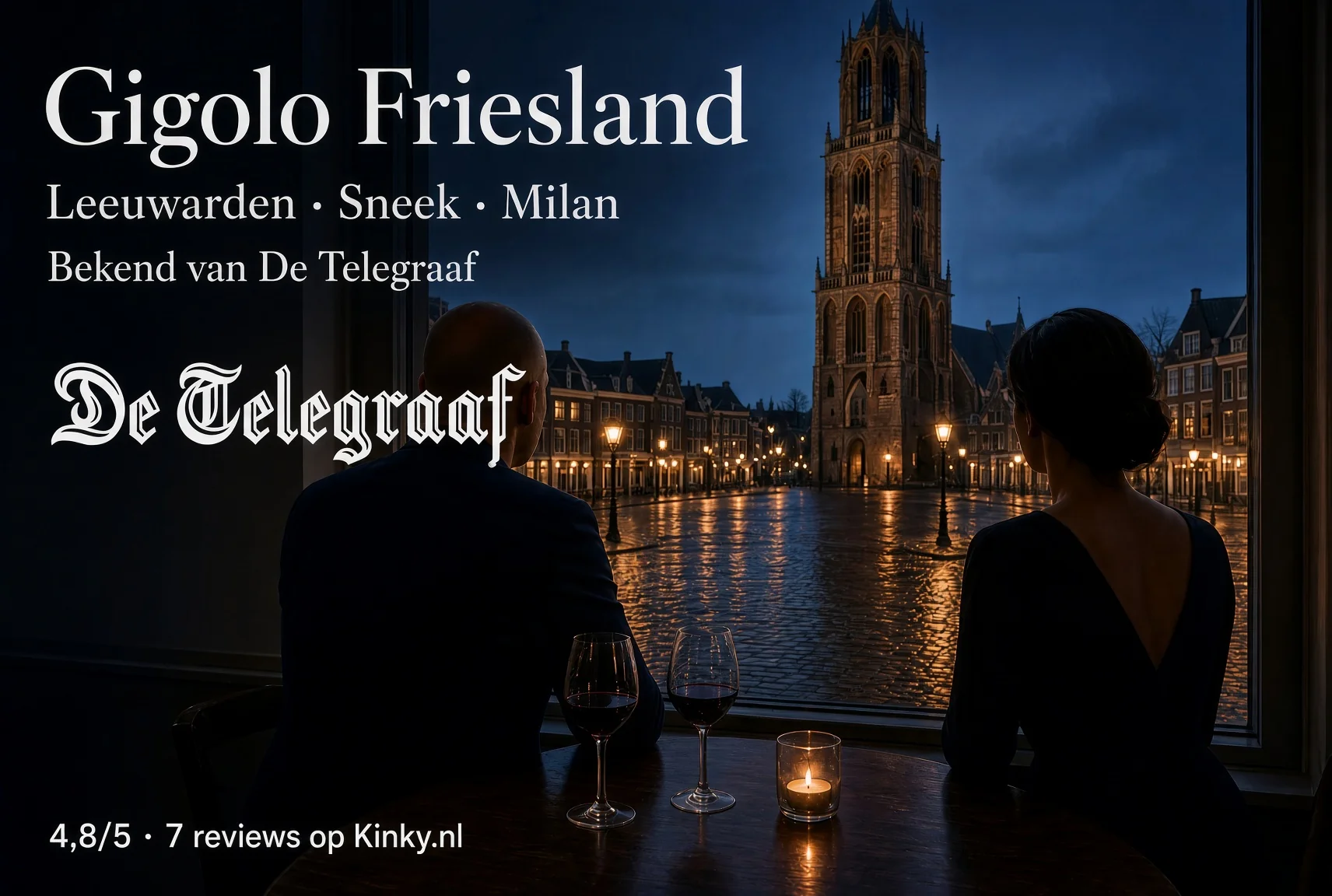 Gigolo Friesland – avond in Leeuwarden met Milan, bekend van De Telegraaf, 4,8 op Kinky